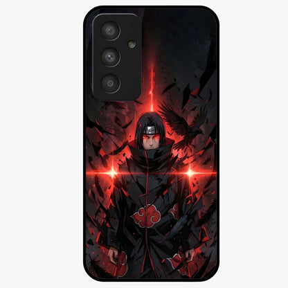 Focus Mode On Glass Case showing flat back view with bold motivational typography design and glossy glass finish.
