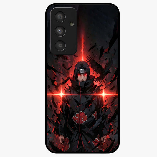 Focus Mode On Glass Case showing flat back view with bold motivational typography design and glossy glass finish.