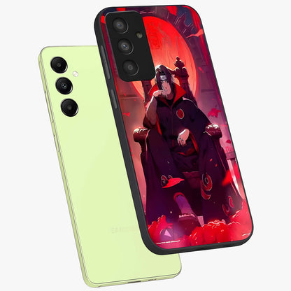Blood Moon Sovereign Glass Case displayed in angled mockup highlighting dark celestial moon design and dramatic theme.