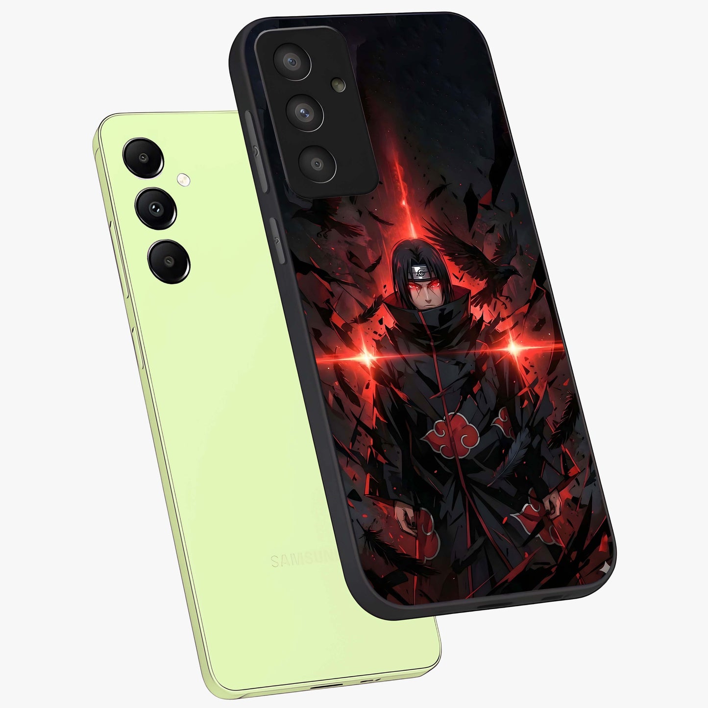 Focus Mode On Glass Case displayed in angled mockup highlighting clean minimal text artwork with modern aesthetic style.
