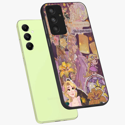 Magical Tangled Dream Glass Case displayed in angled mockup highlighting whimsical fantasy design with magical aesthetic.