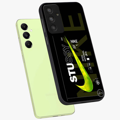 Neon Street Edition Glass Case displayed in angled mockup highlighting vibrant urban design with bold street aesthetic.