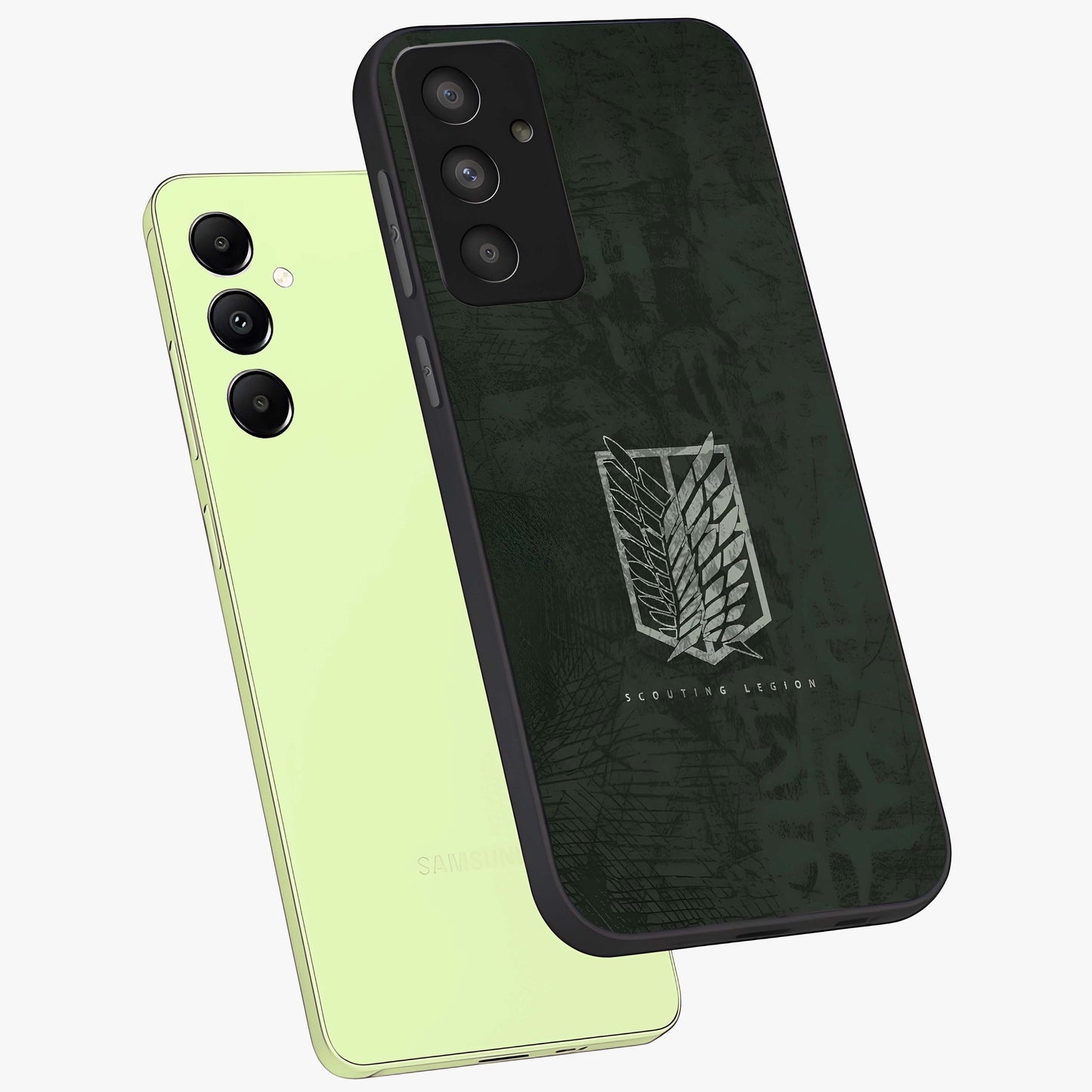 Wings Of Freedom Glass Case displayed in angled mockup highlighting graceful wing design with inspirational aesthetic.