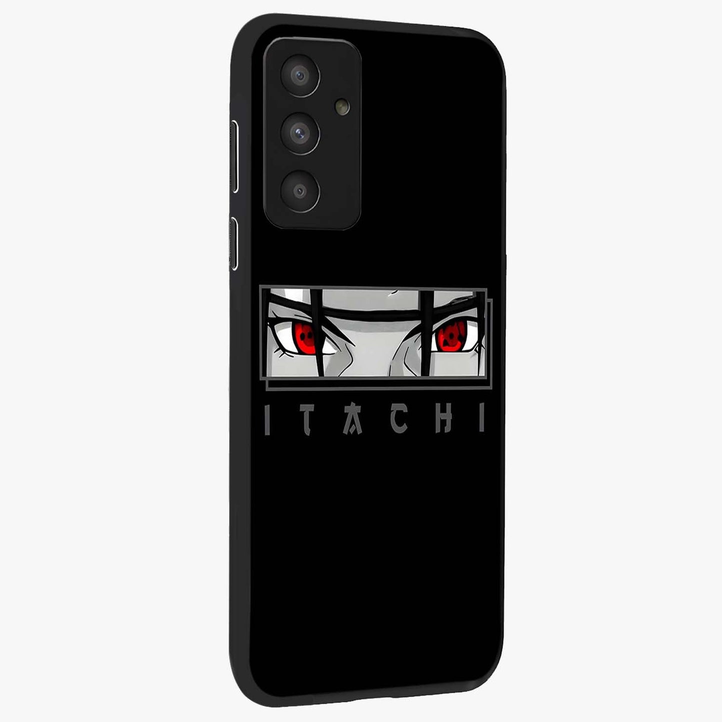 Scarlet Gaze Dominance Glass Case upright view showcasing powerful dramatic artwork with dominant artistic theme.