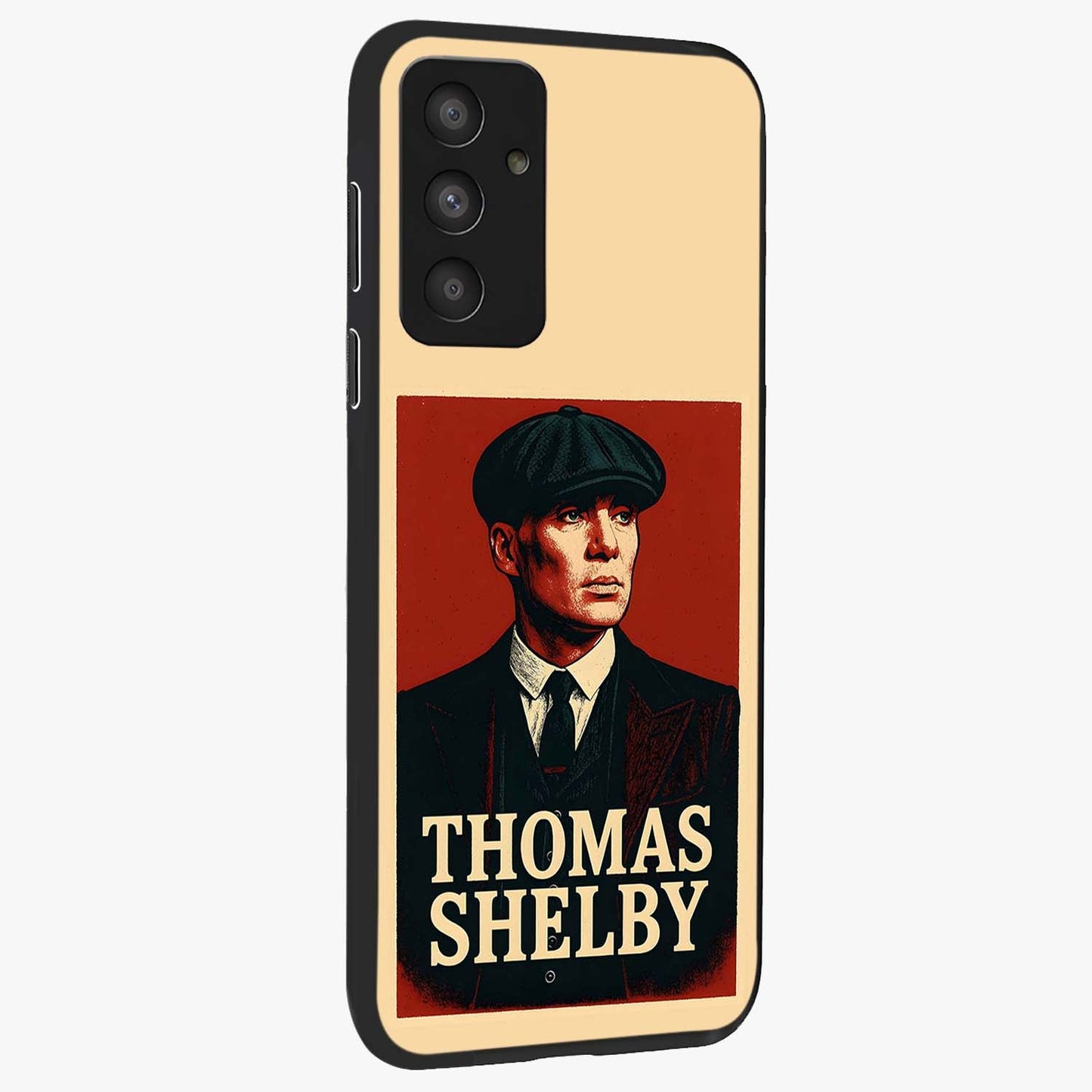 Vintage Mafia Authority Glass Case upright view showcasing dramatic vintage artwork with iconic authority theme.