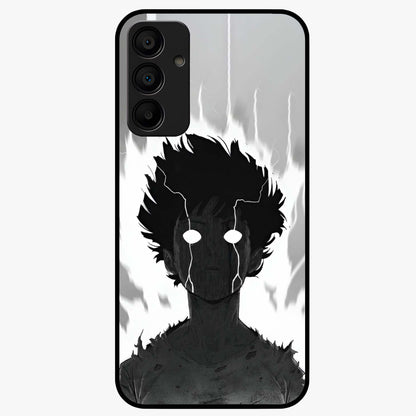 Awakened Inner Rage Glass Case showing flat back view with intense artistic artwork and glossy glass finish.