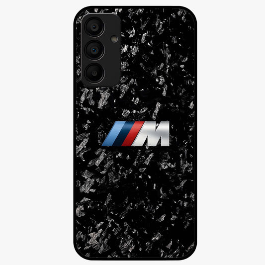 Carbon Speed Mark Glass Case showing flat back view with sporty carbon pattern artwork and glossy glass finish.