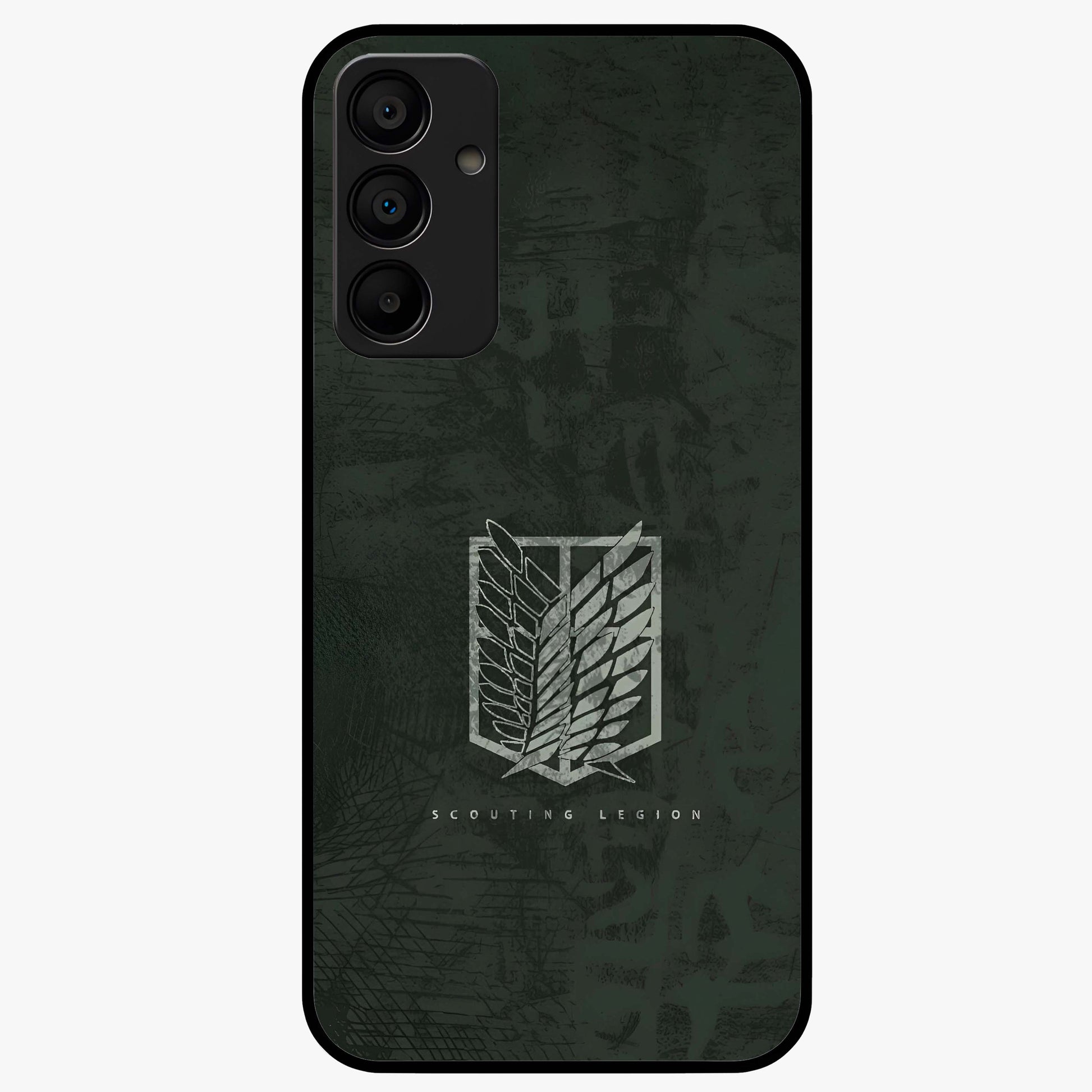 Wings Of Freedom Glass Case showing flat back view with symbolic wings artwork and glossy glass finish.
