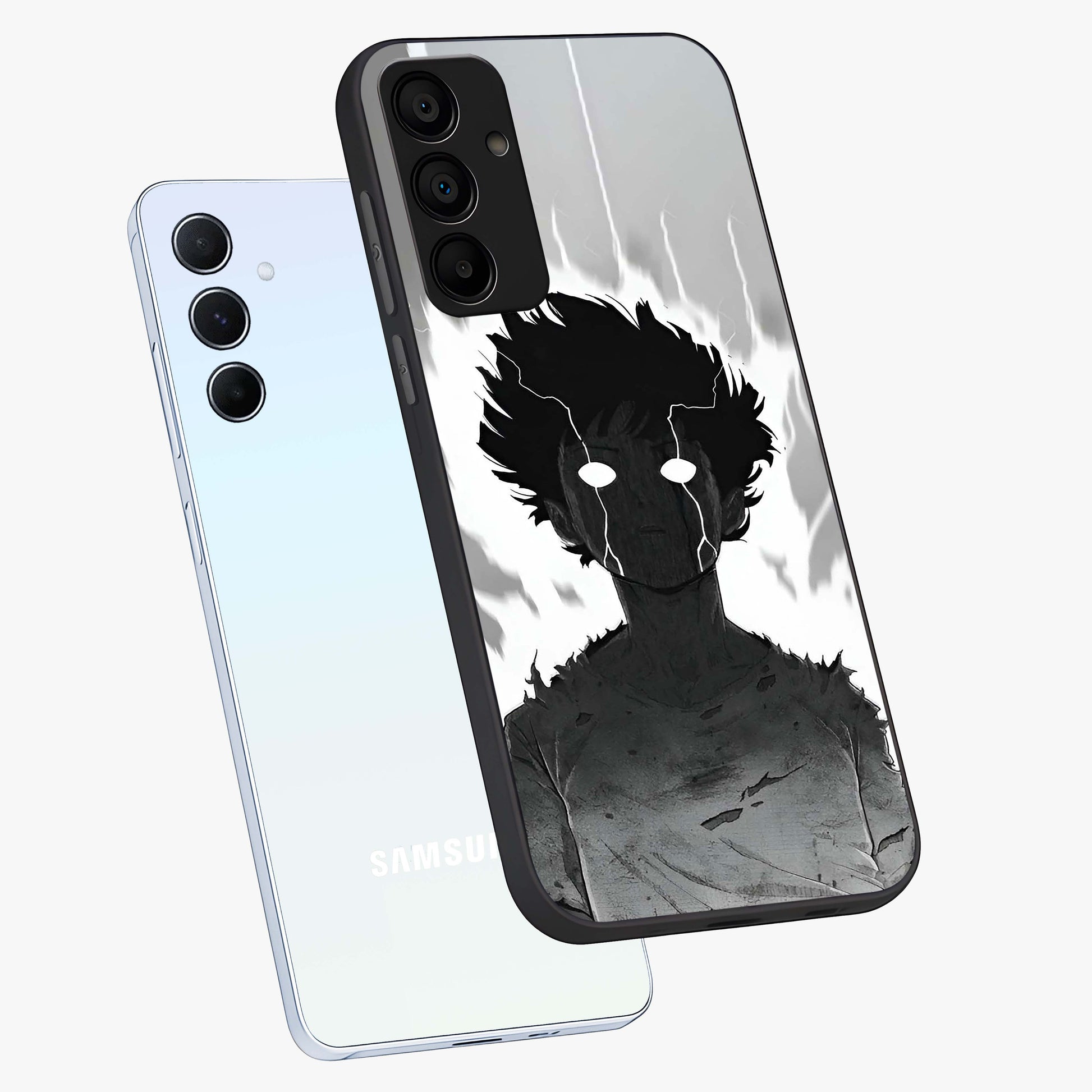 Awakened Inner Rage Glass Case displayed in angled mockup highlighting powerful graphic design and bold artistic theme.