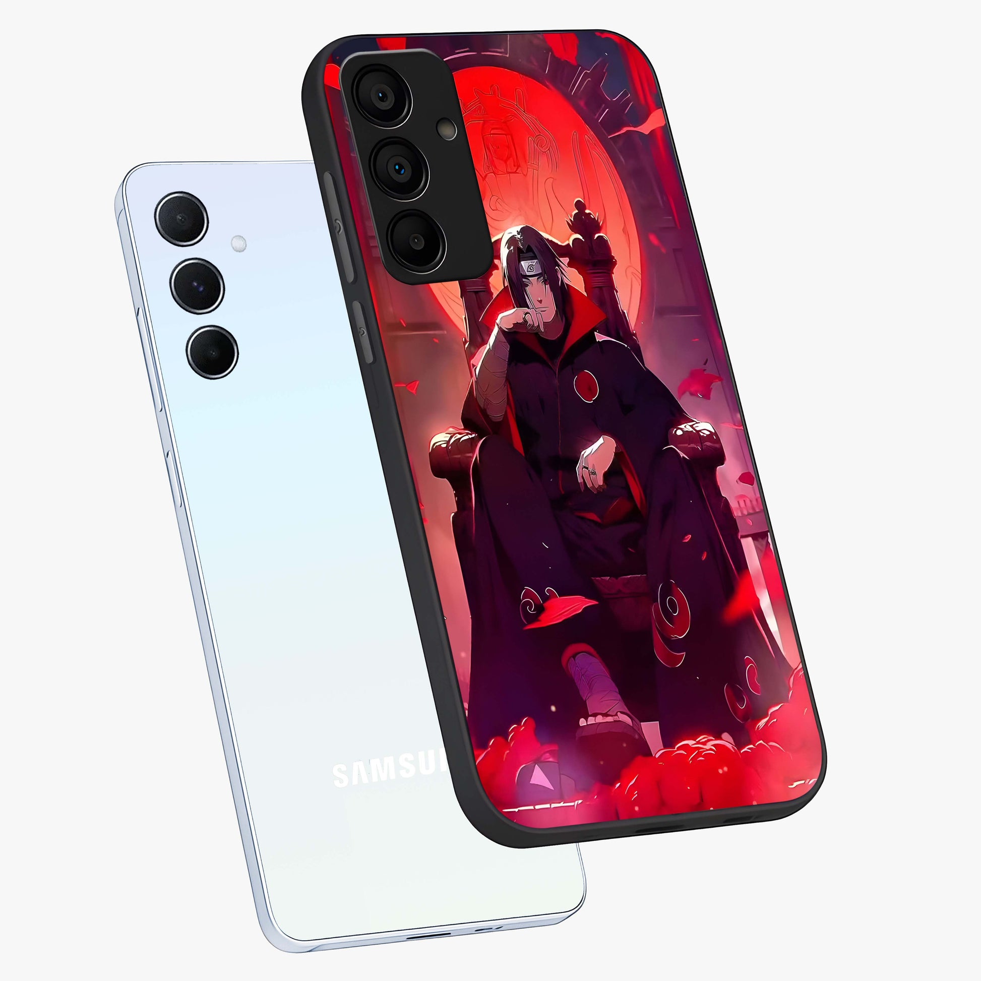 Blood Moon Sovereign Glass Case displayed in angled mockup highlighting dark celestial moon design and dramatic theme.