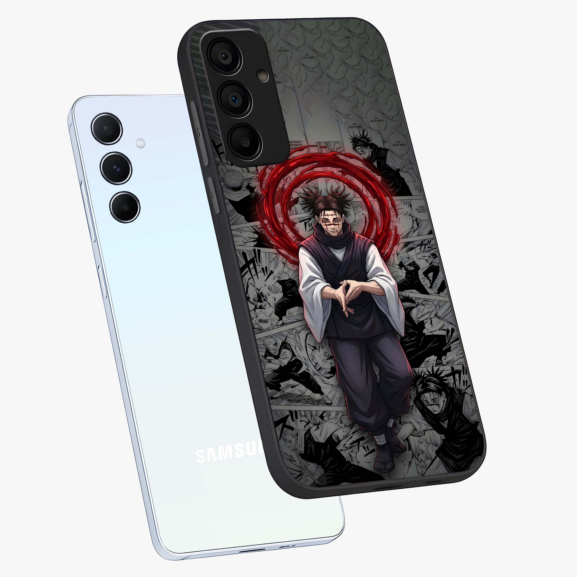 Cursed Ritual Ascension Glass Case displayed in angled mockup highlighting mystical ritual illustration with supernatural aesthetic.
