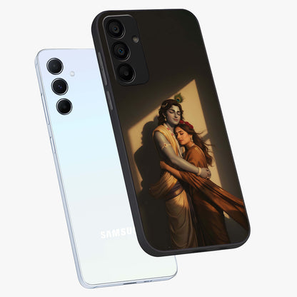 Divine Eternal Love Glass Case displayed in angled mockup highlighting elegant divine inspired design with peaceful aesthetic.