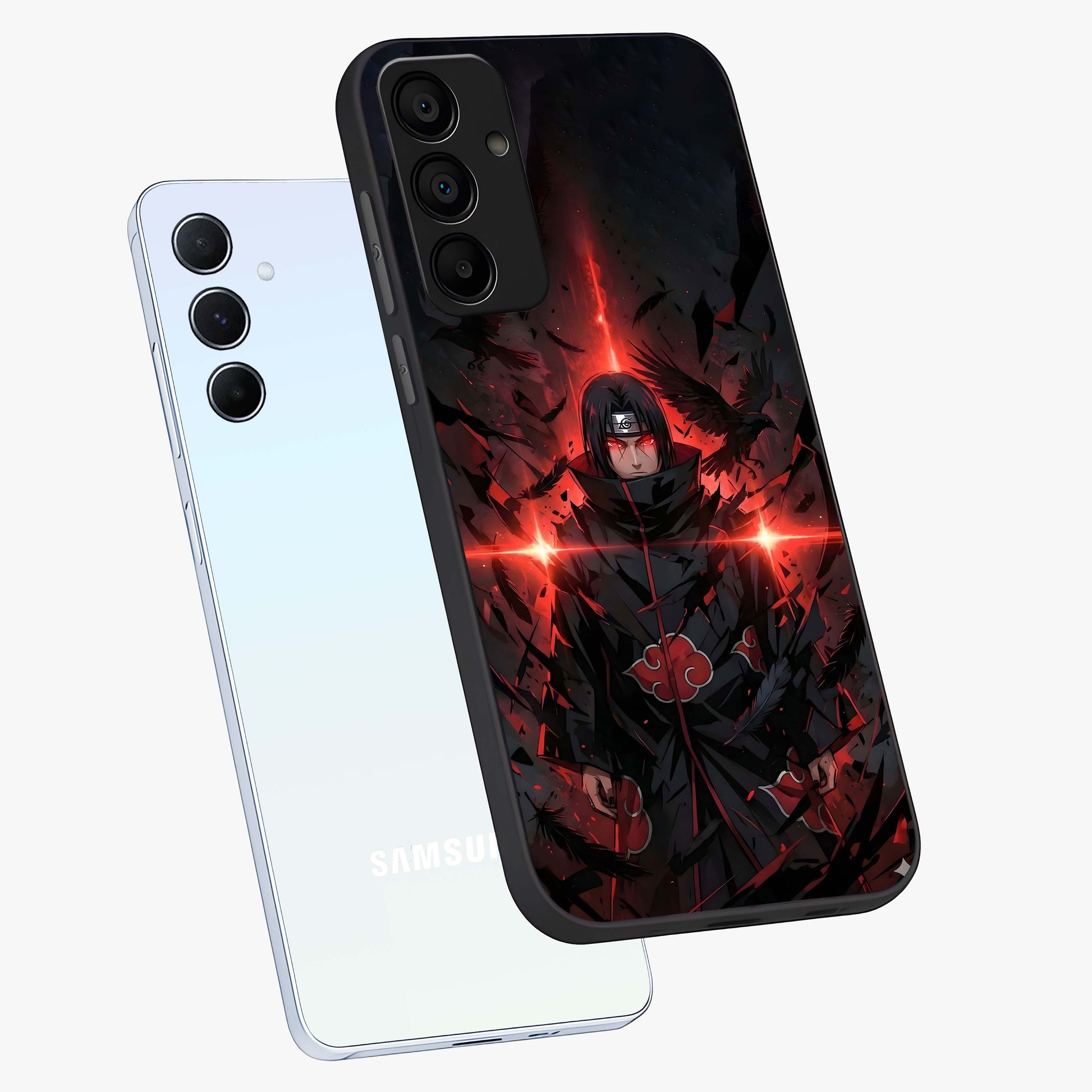 Focus Mode On Glass Case displayed in angled mockup highlighting clean minimal text artwork with modern aesthetic style.