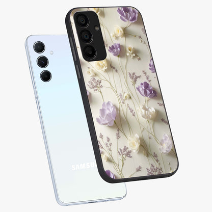 Lilac Breeze Harmony Glass Case displayed in angled mockup highlighting calm lilac breeze design with soothing aesthetic style.