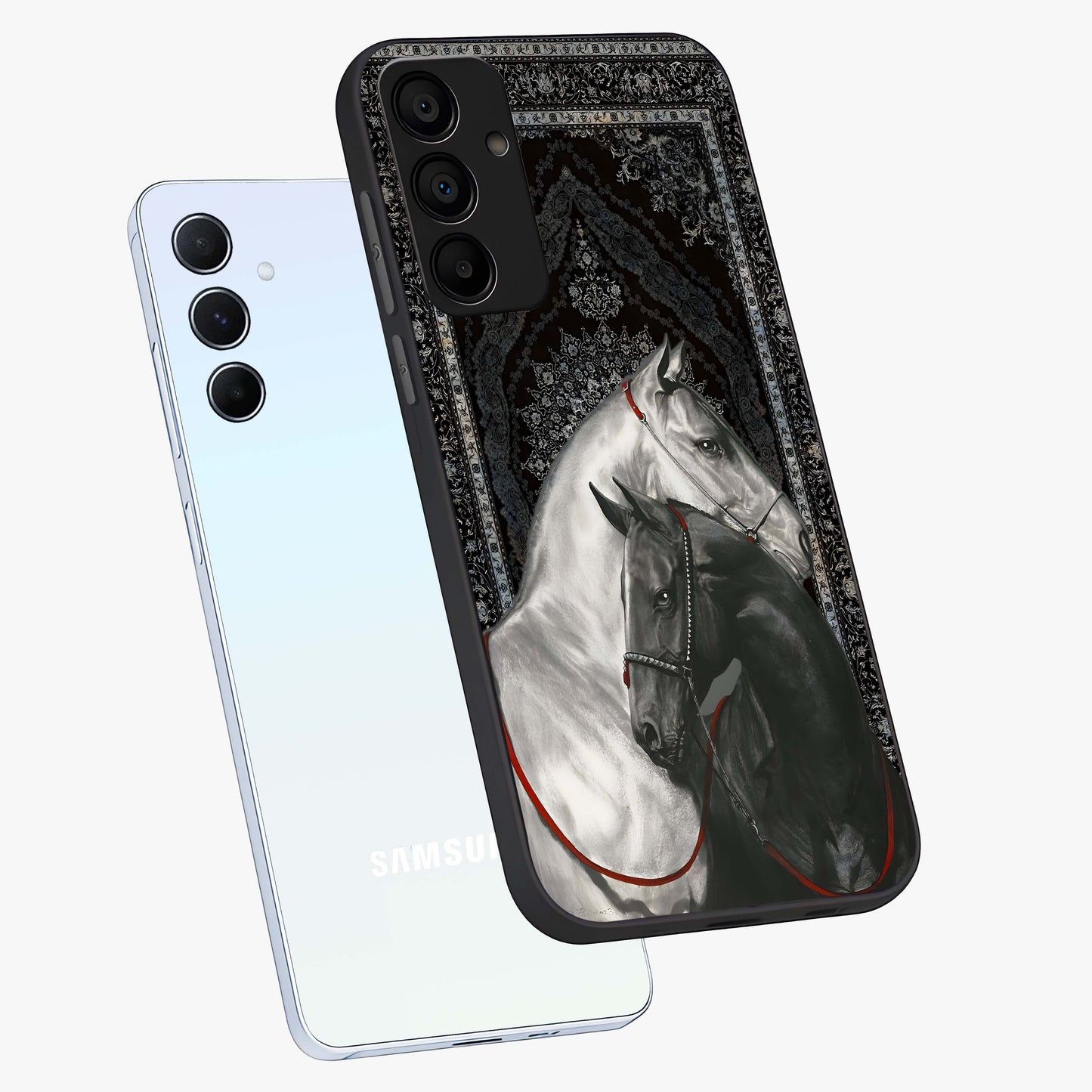 Majestic Ride Legacy Glass Case displayed in angled mockup highlighting sleek vehicle design with bold racing aesthetic.