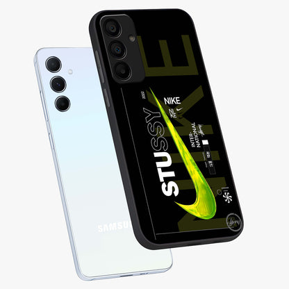 Neon Street Edition Glass Case displayed in angled mockup highlighting vibrant urban design with bold street aesthetic.