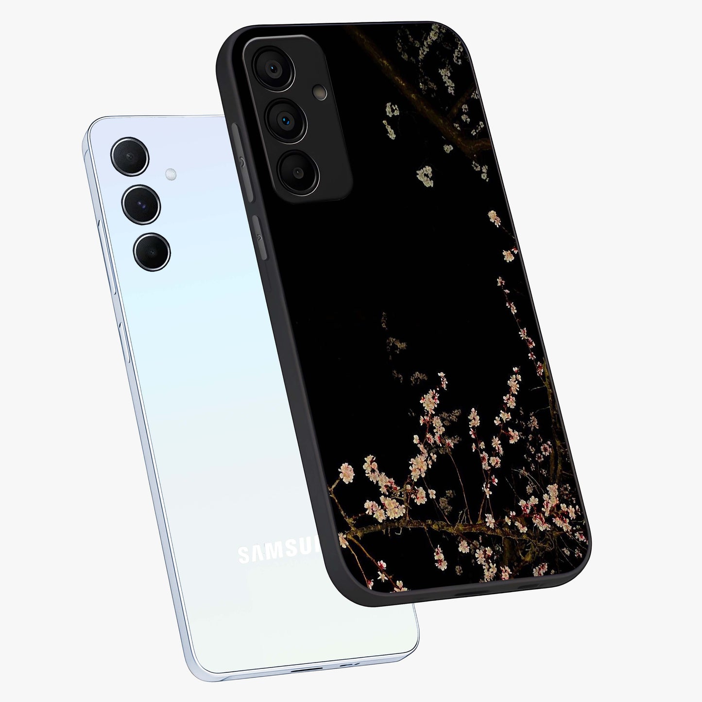 Petal Moon Light With Custom Name Glass Case displayed in angled mockup highlighting delicate petal design with custom name feature.