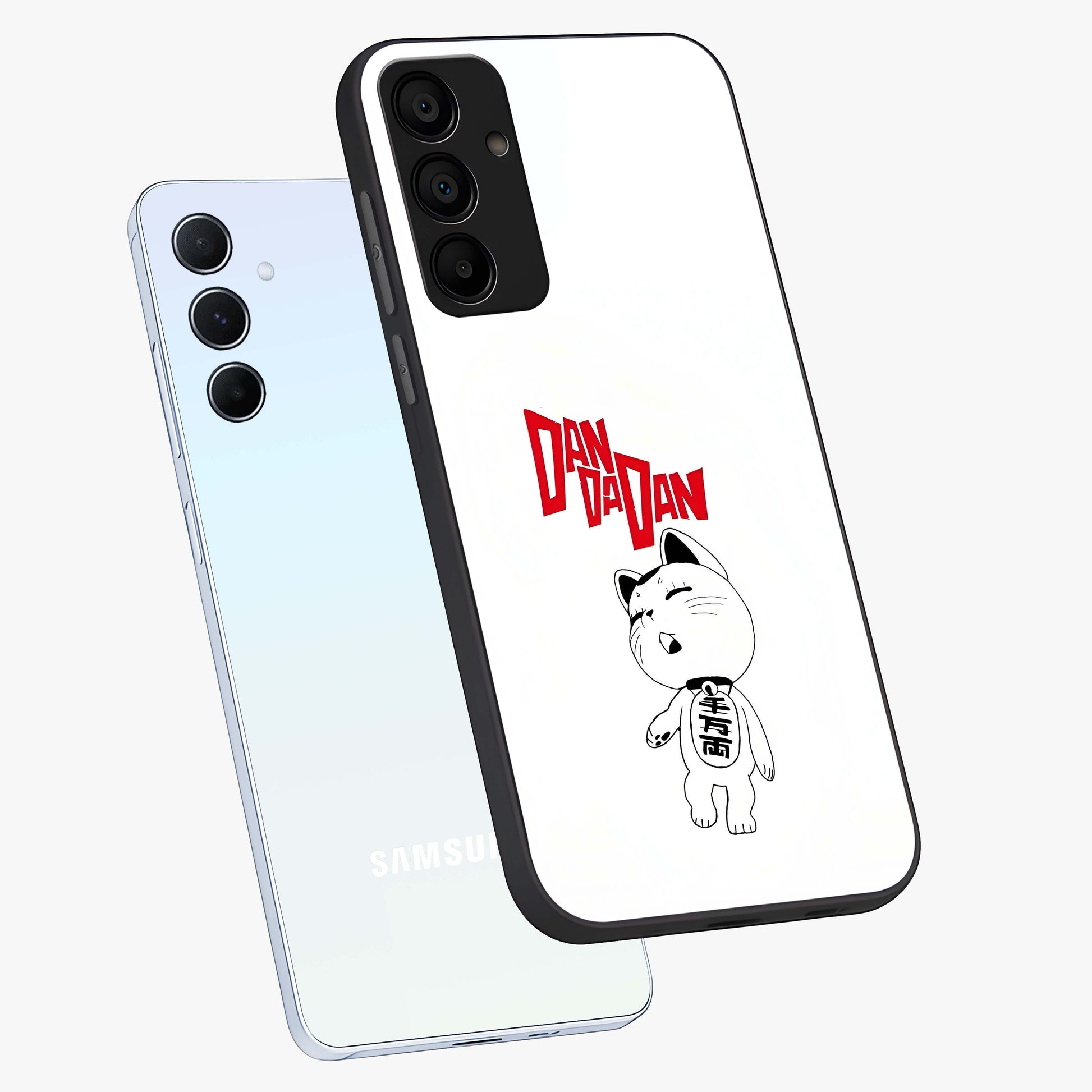 Playful Spirit Charm Glass Case displayed in angled mockup highlighting lively decorative design with playful aesthetic style.