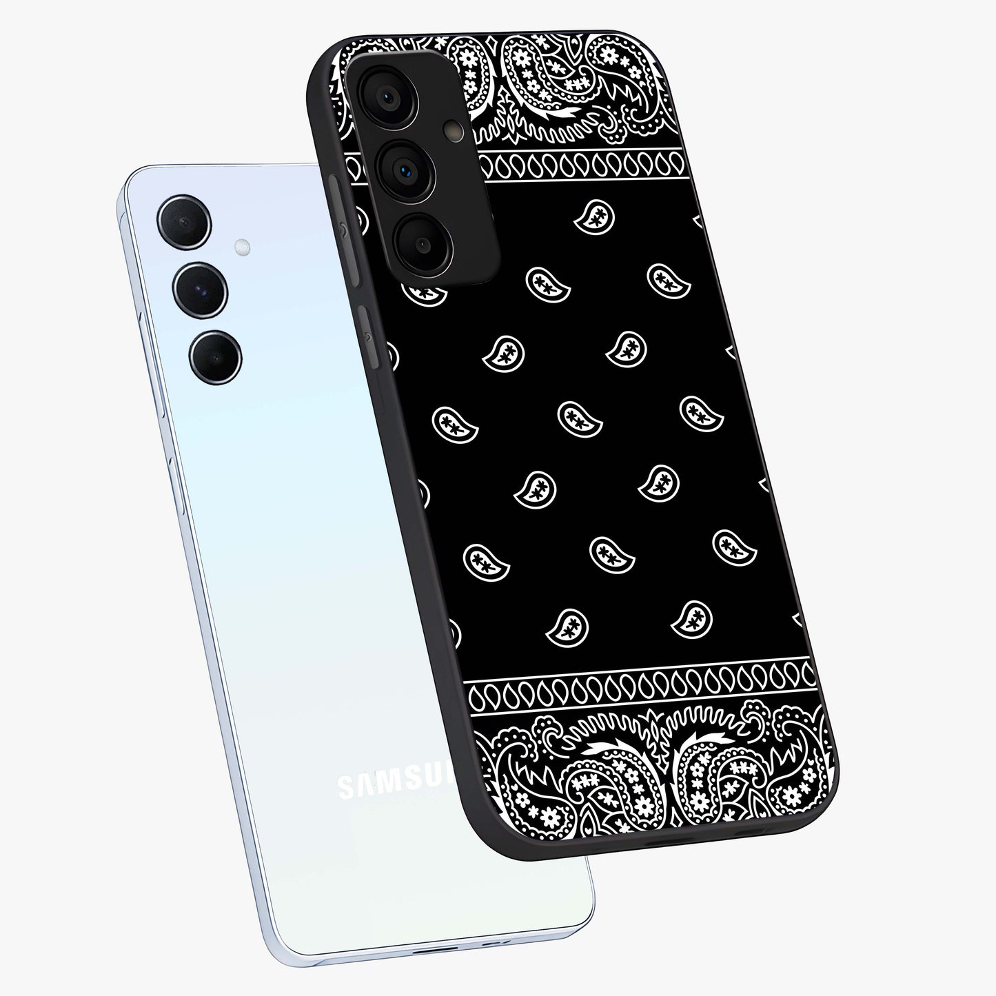 Retro Rebel Threads Glass Case displayed in angled mockup highlighting retro inspired graphic design with rebellious aesthetic.