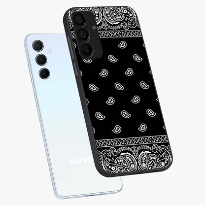 Retro Rebel Threads Glass Case displayed in angled mockup highlighting retro inspired graphic design with rebellious aesthetic.