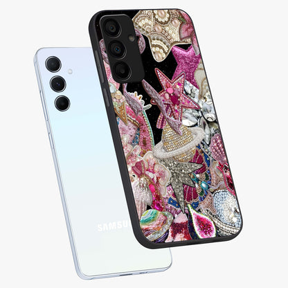 Starlit Jewel Dream Glass Case displayed in angled mockup highlighting glowing celestial jewel design with dreamy aesthetic.