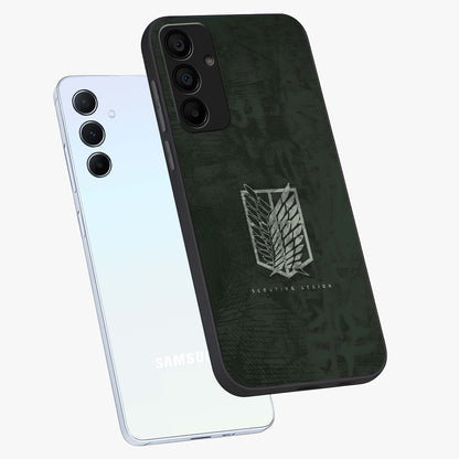 Wings Of Freedom Glass Case displayed in angled mockup highlighting graceful wing design with inspirational aesthetic.