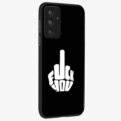 Rebel Mode On Glass Case upright view showcasing striking statement artwork with bold rebellious theme.