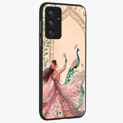 Royal Grace Muse Glass Case upright view showcasing stylish artistic artwork with sophisticated royal theme.