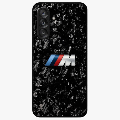 Carbon Speed Mark Glass Case showing flat back view with sporty carbon pattern artwork and glossy glass finish.