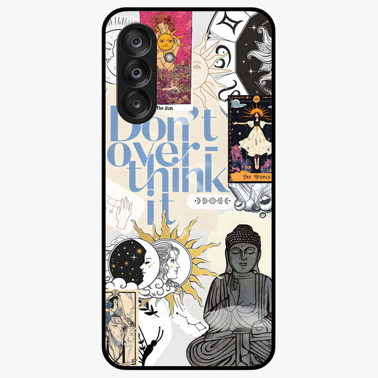 Ethereal Thoughts Glass Case showing flat back view with dreamy artistic artwork and glossy glass finish.