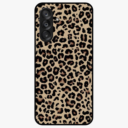 Savage Chic Pattern Glass Case showing flat back view with stylish patterned artwork and glossy glass finish.