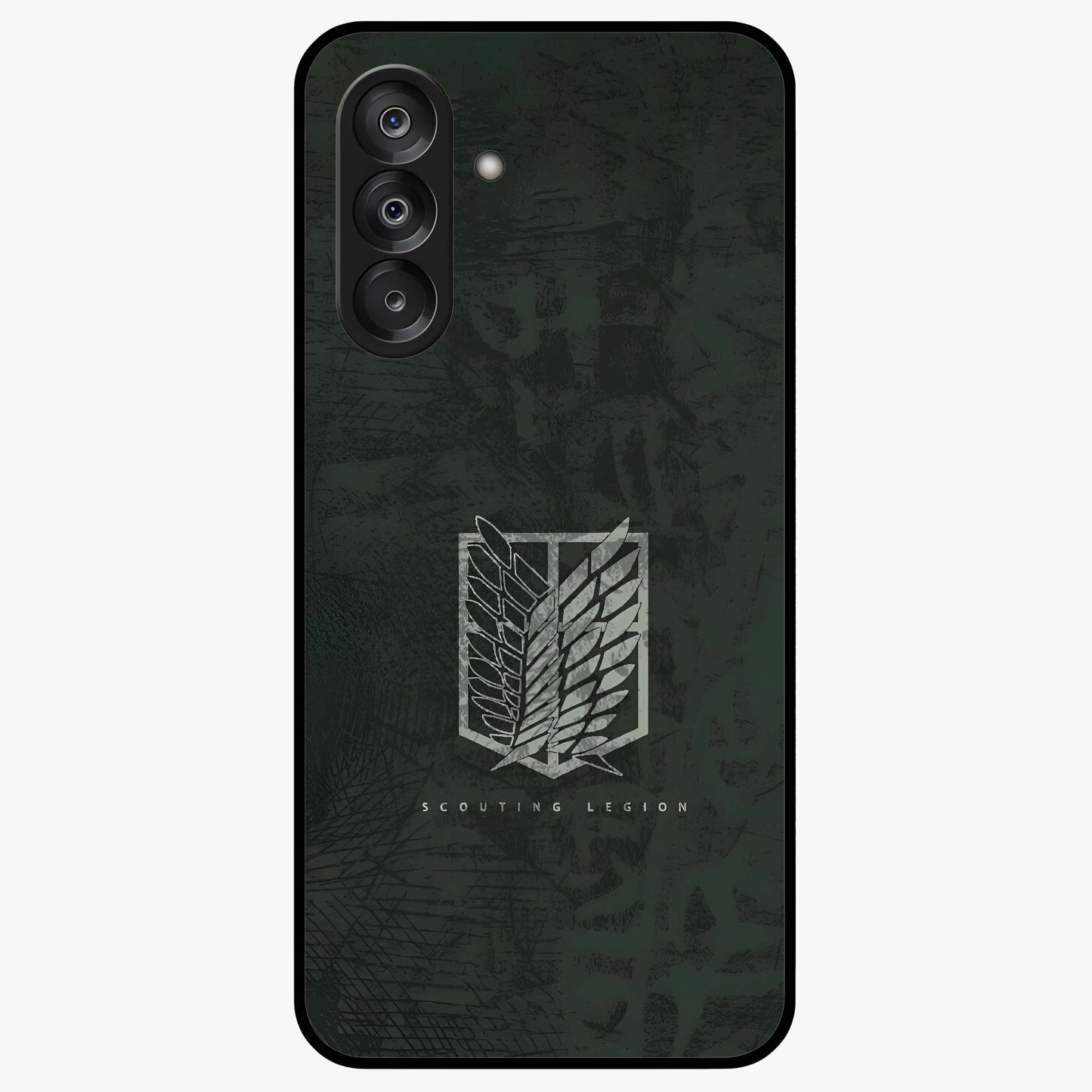 Wings Of Freedom Glass Case showing flat back view with symbolic wings artwork and glossy glass finish.