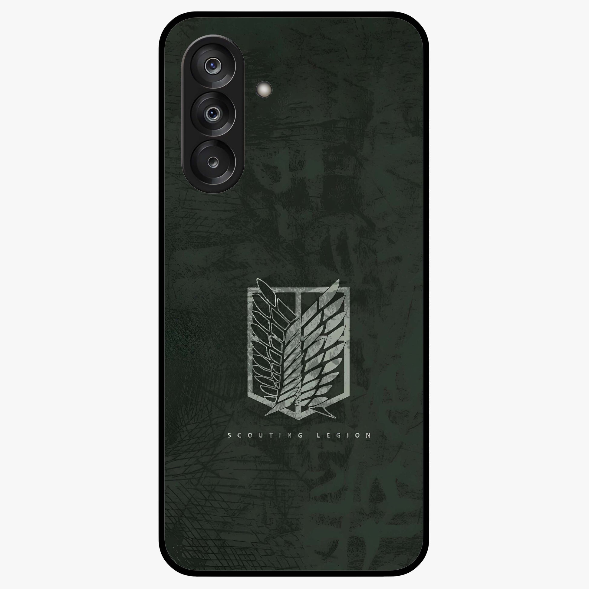 Wings Of Freedom Glass Case showing flat back view with symbolic wings artwork and glossy glass finish.