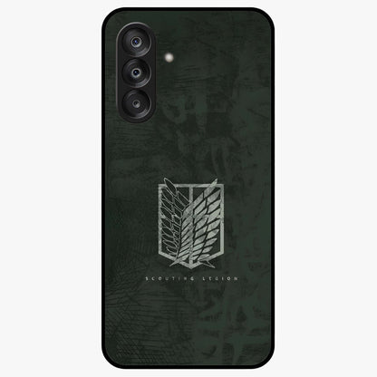 Wings Of Freedom Glass Case showing flat back view with symbolic wings artwork and glossy glass finish.