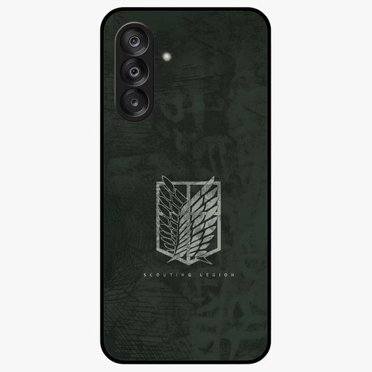 Wings Of Freedom Glass Case showing flat back view with symbolic wings artwork and glossy glass finish.