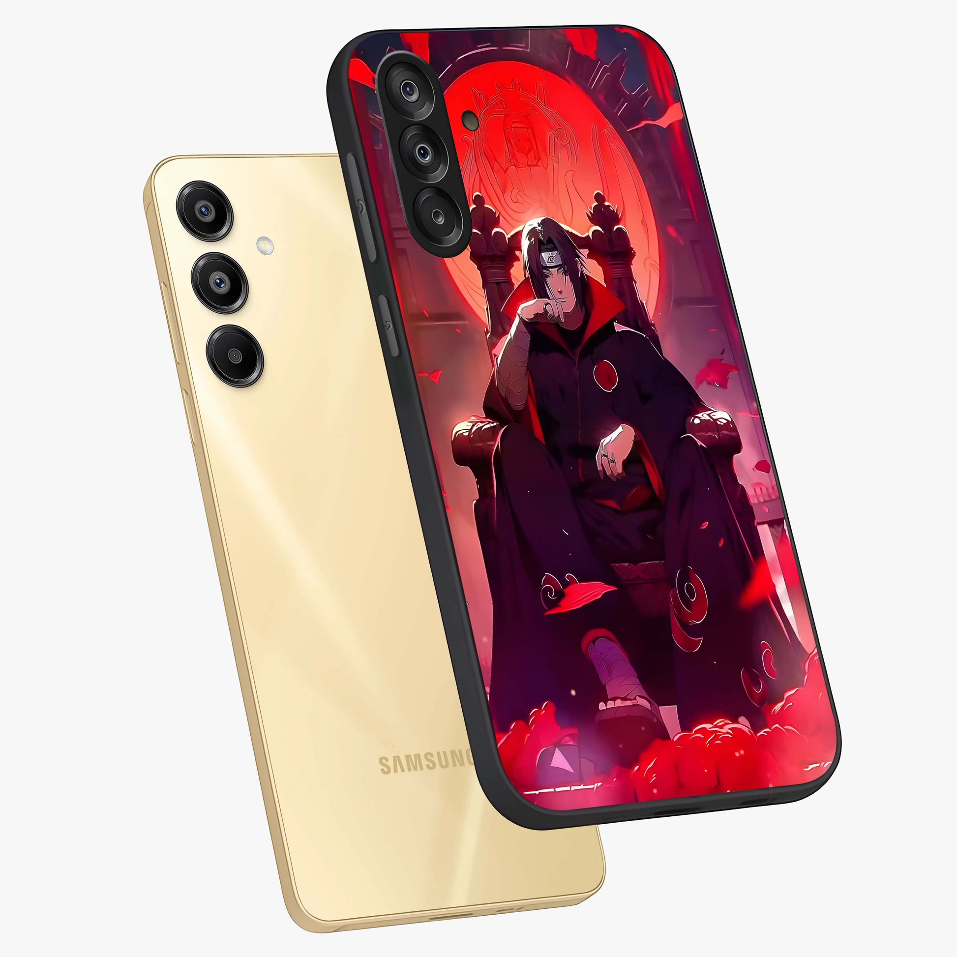 Blood Moon Sovereign Glass Case displayed in angled mockup highlighting dark celestial moon design and dramatic theme.