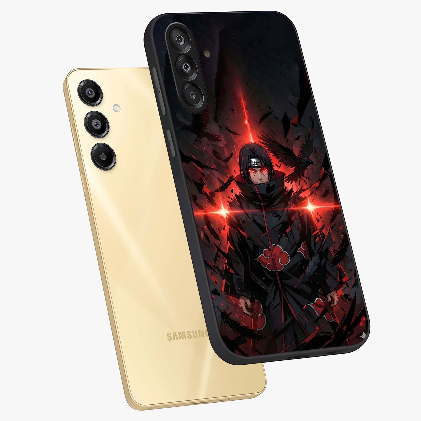 Focus Mode On Glass Case displayed in angled mockup highlighting clean minimal text artwork with modern aesthetic style.