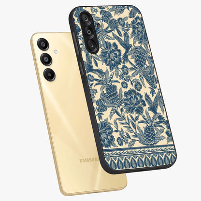 Heirloom Wild Bloom Glass Case displayed in angled mockup highlighting botanical bloom design with classic aesthetic style.