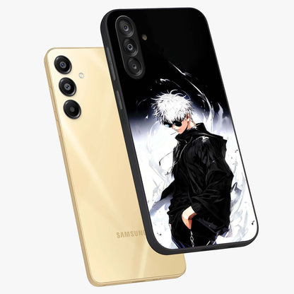Limitless Shadow King Glass Case displayed in angled mockup highlighting dramatic dark hero design with intense aesthetic.