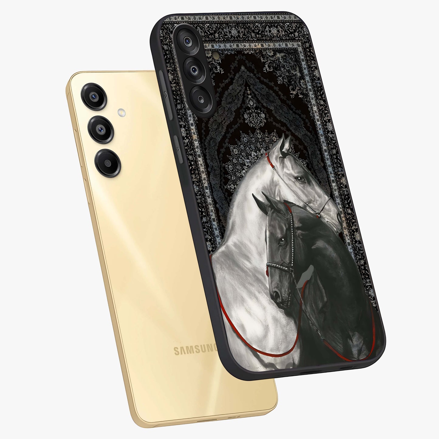 Majestic Ride Legacy Glass Case displayed in angled mockup highlighting sleek vehicle design with bold racing aesthetic.