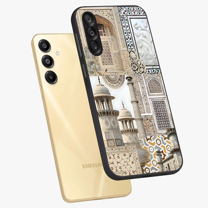 Mughal Marble Legacy Glass Case displayed in angled mockup highlighting elegant heritage marble artwork with royal aesthetic.