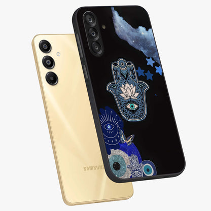 Mystic Hand Aura Glass Case displayed in angled mockup highlighting magical aura design with spiritual aesthetic style.