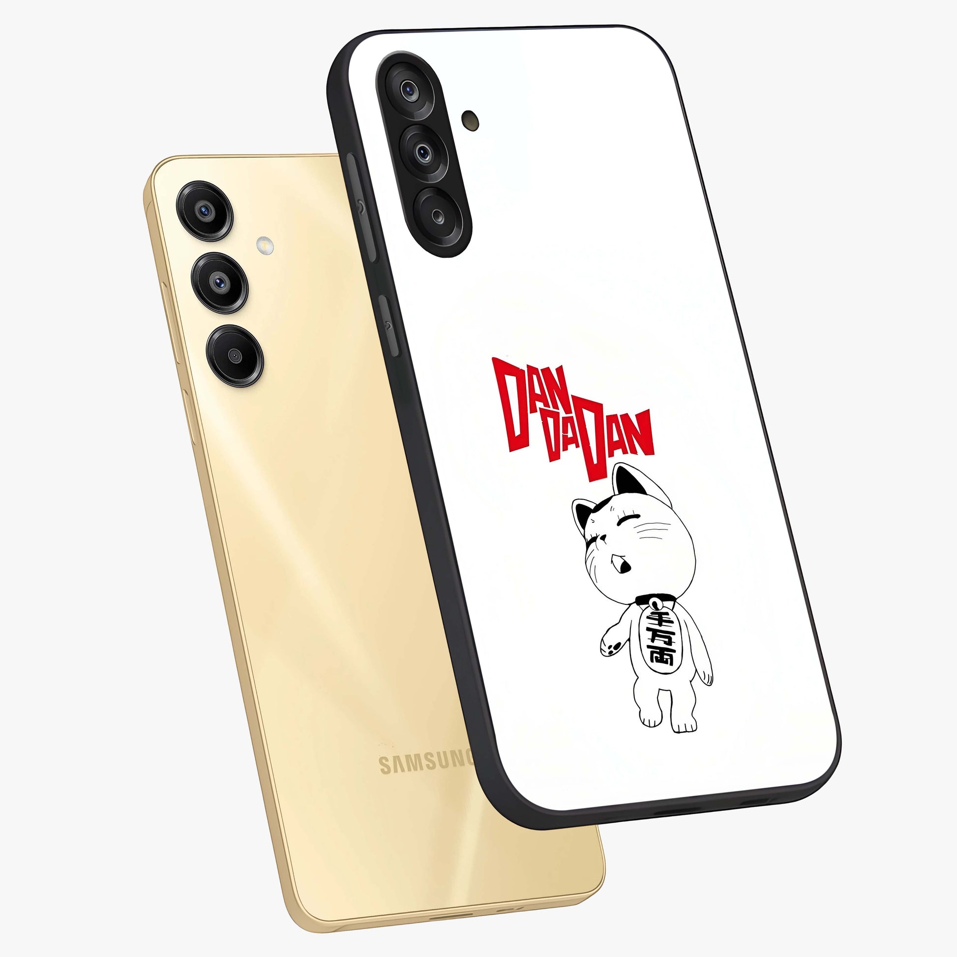 Playful Spirit Charm Glass Case displayed in angled mockup highlighting lively decorative design with playful aesthetic style.