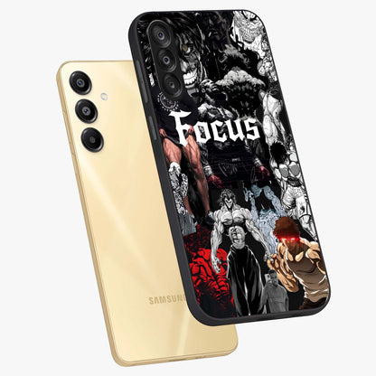 Relentless Power Focus Glass Case displayed in angled mockup highlighting bold statement design with modern aesthetic style.