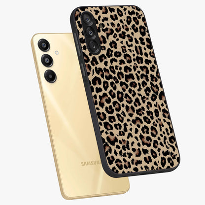 Savage Chic Pattern Glass Case displayed in angled mockup highlighting bold fashion inspired design with chic aesthetic.