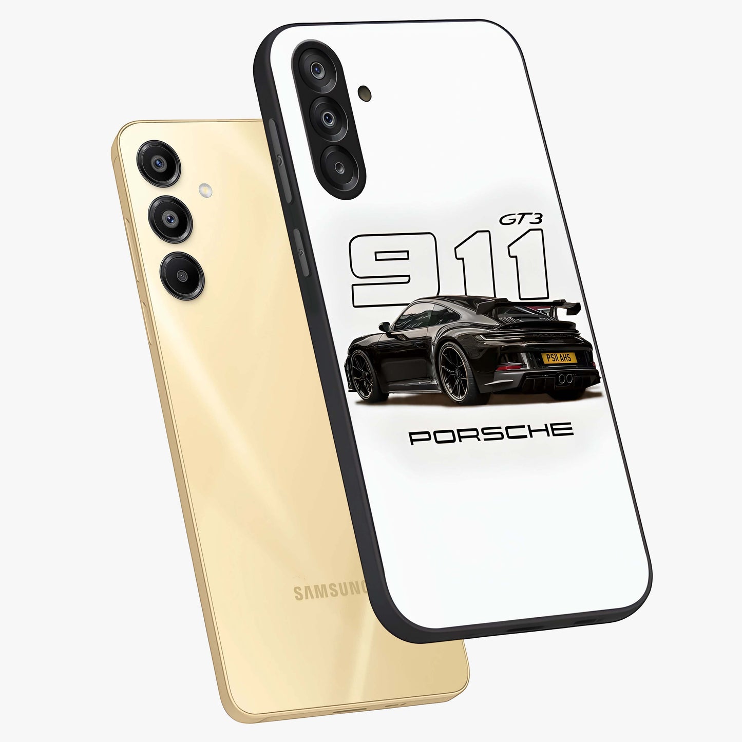 Turbo Legacy Icon Glass Case displayed in angled mockup highlighting dynamic automotive design with performance aesthetic.