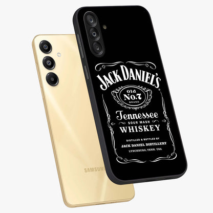 Vintage Whiskey Heritage Glass Case displayed in angled mockup highlighting retro beverage themed design with heritage aesthetic.