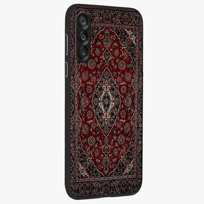 Heritage Carpet Royale Glass Case upright view showcasing detailed ornamental artwork with luxurious traditional theme.