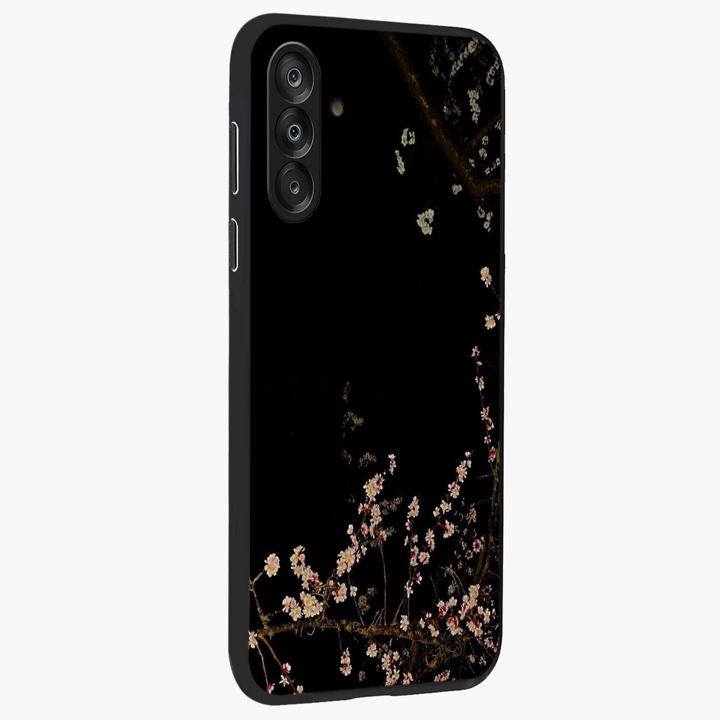 Petal Moon Light With Custom Name Glass Case upright view showcasing elegant floral moon artwork with personalized aesthetic.