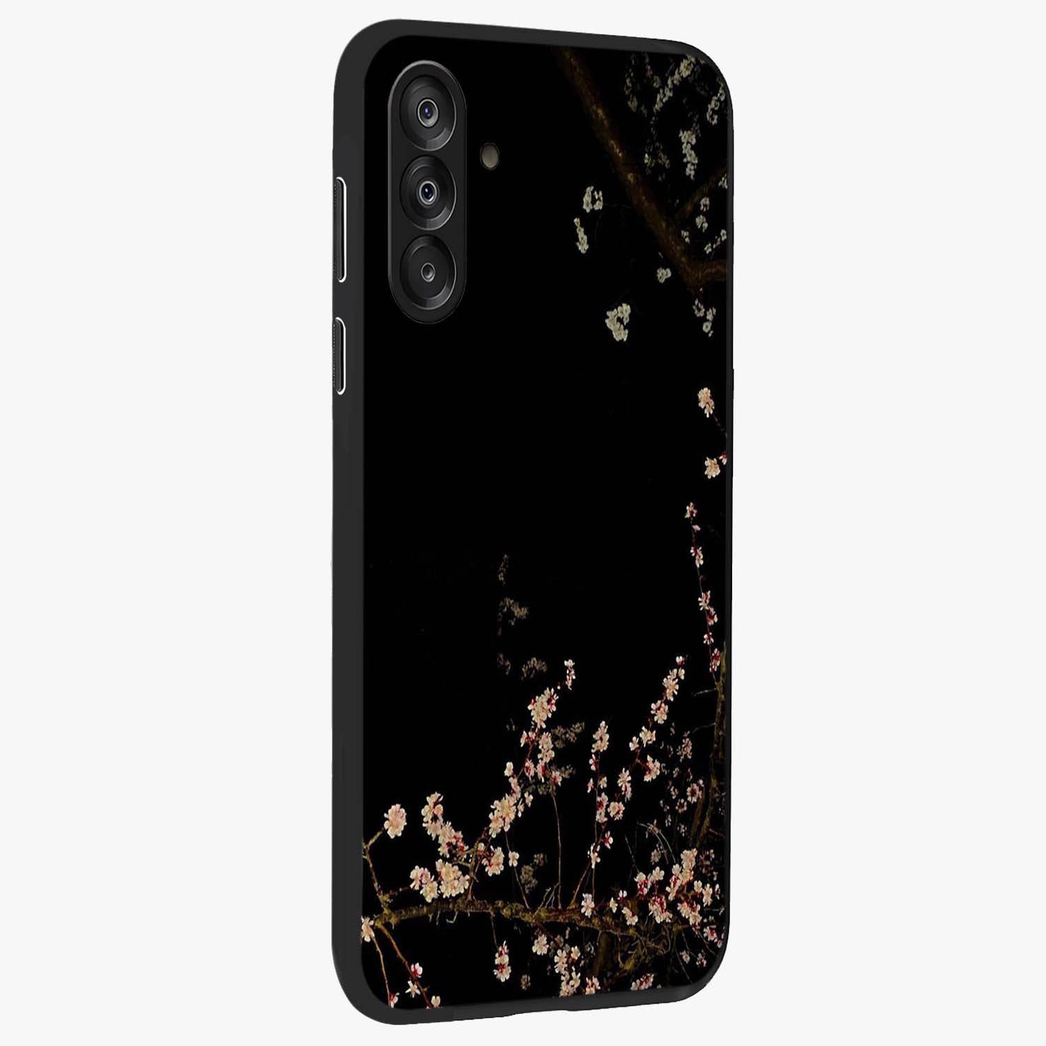 Petal Moon Light With Custom Name Glass Case upright view showcasing elegant floral moon artwork with personalized aesthetic.